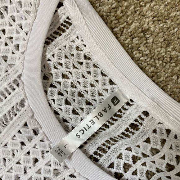 Fabletics White Sophie Tunic Cutout  Sweater - Picture 5 of 9